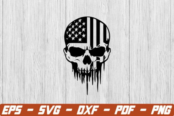 Download Punisher Skull with American Flag Svg - American flag Collection