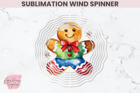 Download Gingerbread Sublimation Wind Spinner - Sublimation wind spinner Collection
