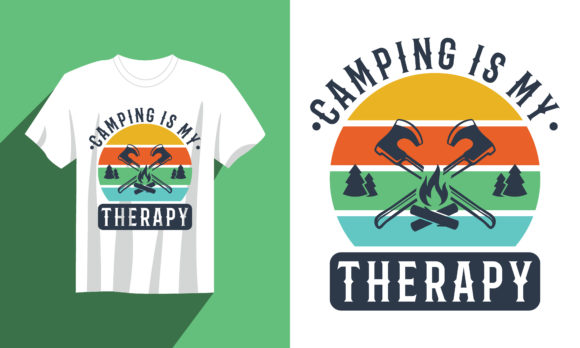 Download Camping T Shirt Camping is My Therapy - Premium Resources