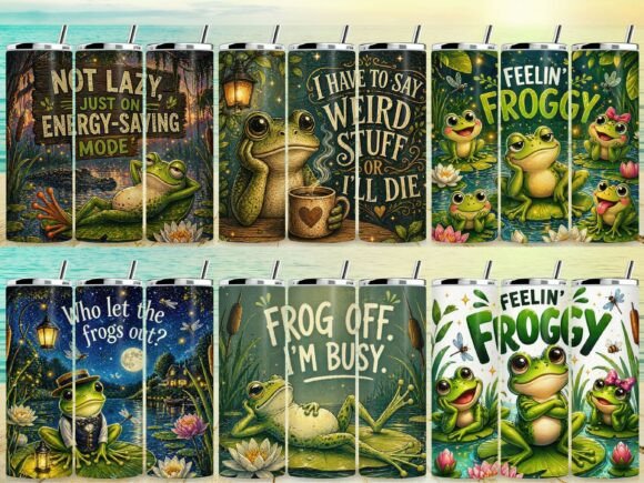 Download Frog Funny Quote Tumbler Wrap Bundle - Funny Collection