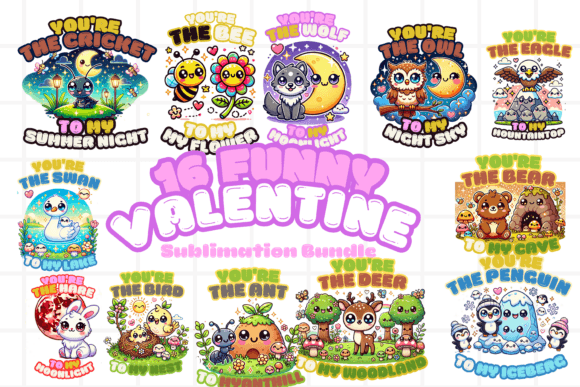 Download Animal Pun Funny Valentine PNG Bundle - Funny Collection