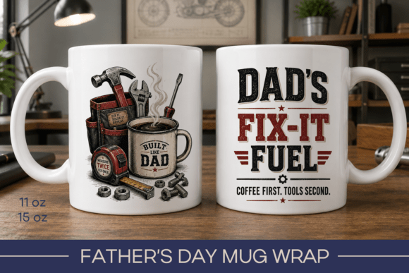 Download Funny Fathers Day Mug Wrap, Dad Mug - Funny Collection