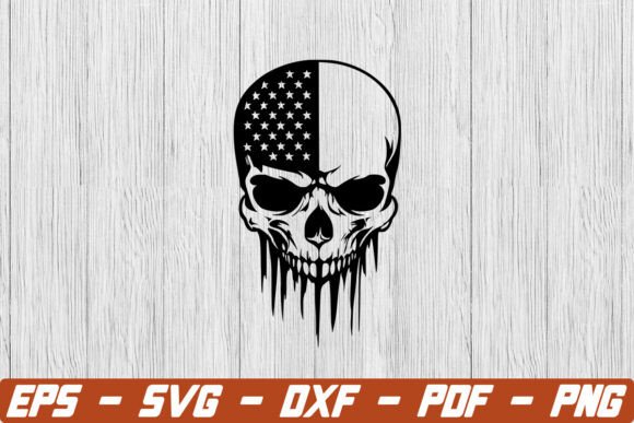 Download Punisher Skull with American Flag Svg - American flag Collection