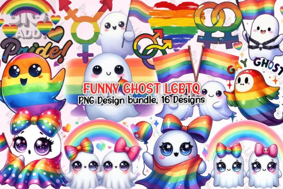 Download Funny Ghost LGBTQ Clipart PNG - Funny Collection