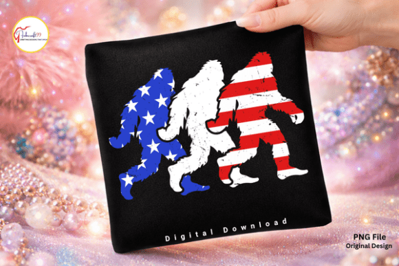 Download Sasquatch 4th of July American Flag PNG - American flag Collection