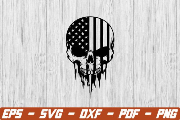 Download Punisher Skull with American Flag Svg - American flag Collection
