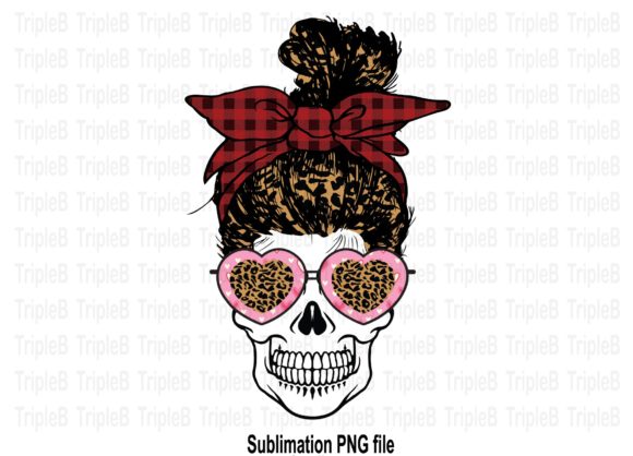 Download Skull Funny Valentine's Day Leopard Hair - Funny Collection