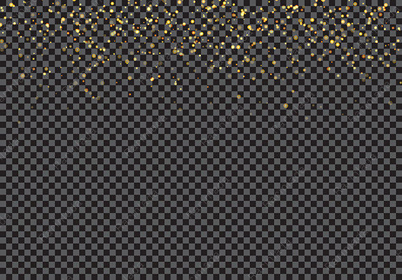 Download Gold Falling Glitter Particles Effect - Falling Collection