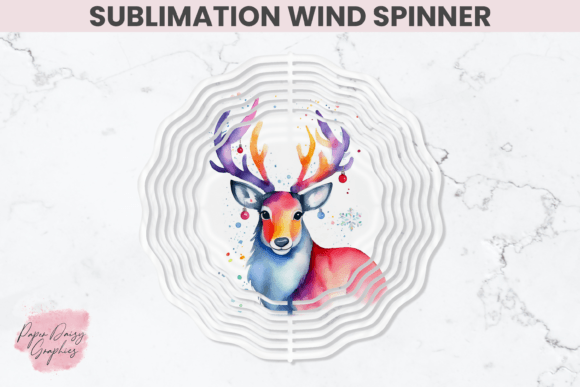 Download Reindeer Sublimation Wind Spinner - Sublimation wind spinner Collection