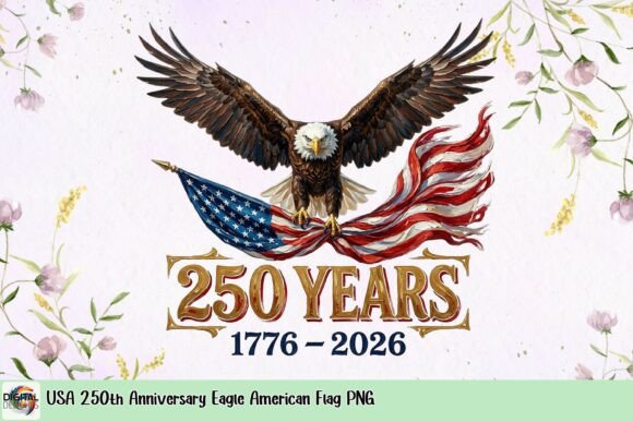 Download USA 250th Anniversary Eagle American Flag PNG - American flag Collection