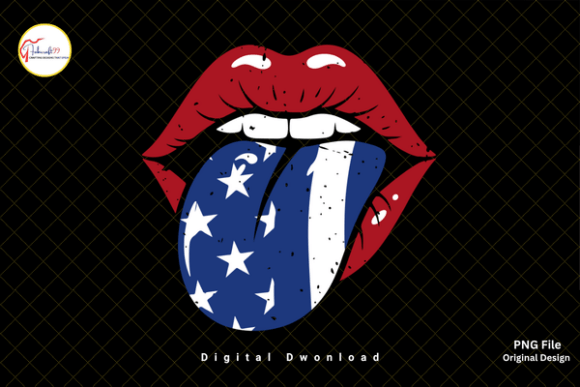 Download American Flag USA Patriotic Lips PNG - American flag Collection