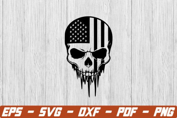 Download Punisher Skull with American Flag Svg - American flag Collection